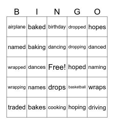 5.2 Bingo Card