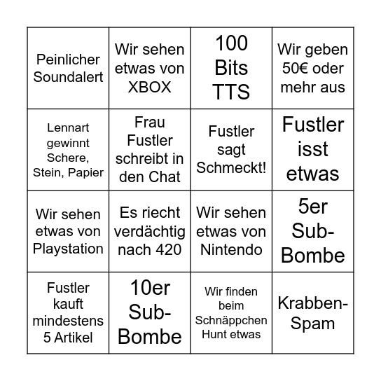 Bingo Card