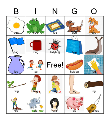G Final Bingo Card