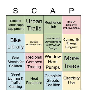 Cal Poly Workshop BINGO Card