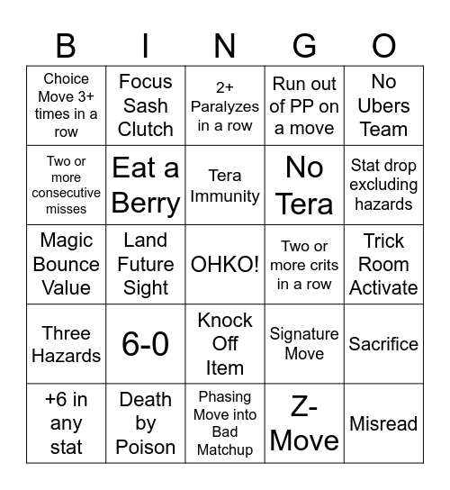 PokeBingo Card
