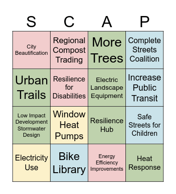 Cal Poly Workshop Bingo Card