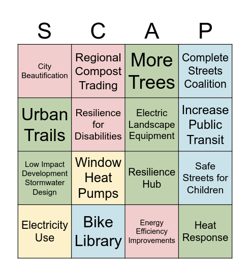 Cal Poly Workshop Bingo Card