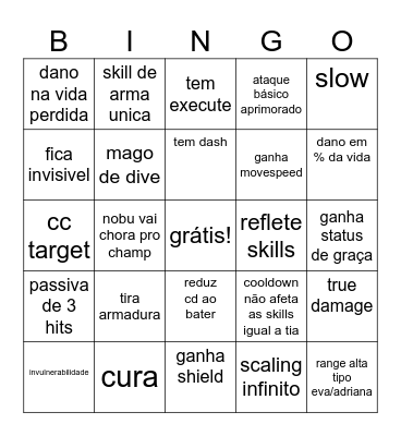 coraline bingo Card