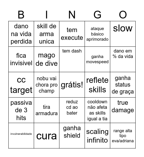 coraline bingo Card