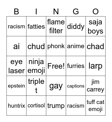 reels Bingo Card