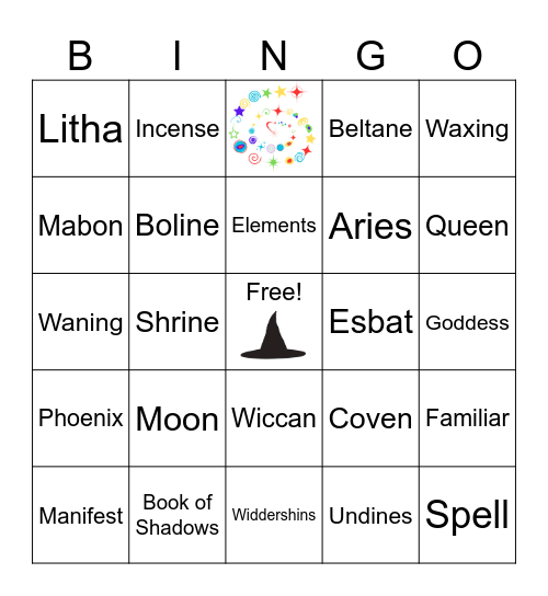 Witchy BINGO Card