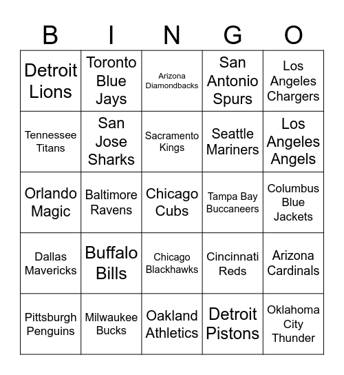 Sloane Bingo! Bingo Card