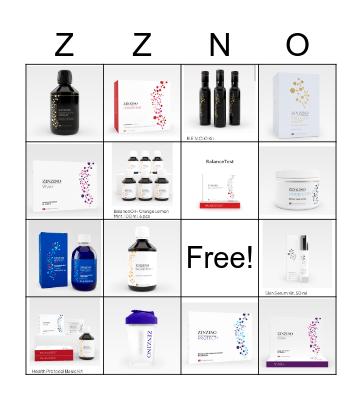 Zinzino Bingo Card
