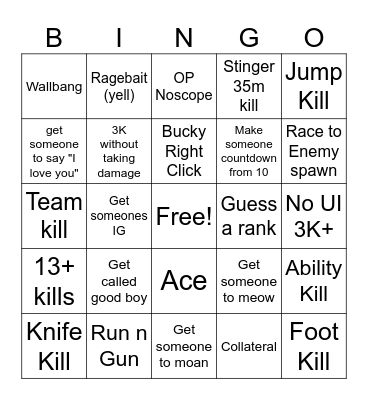 Swiftplay Bingo Card