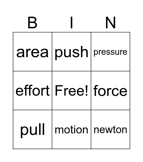 bingo Card