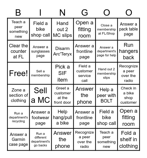 We Go Further Together Bingo Card