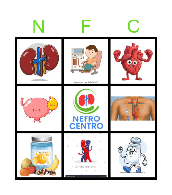 12 MARZO DIA MUNDIAL DEL RIÑON Bingo Card
