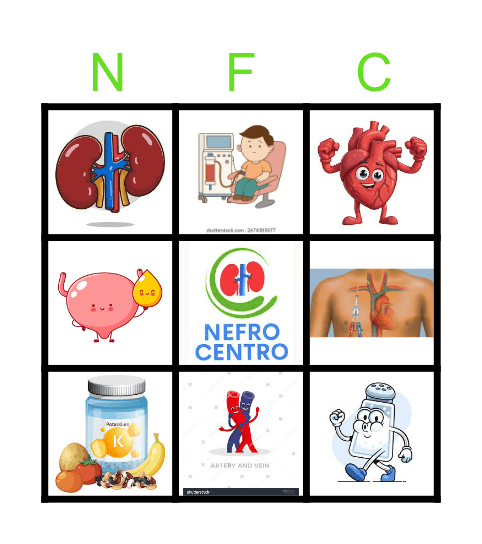 12 MARZO DIA MUNDIAL DEL RIÑON Bingo Card