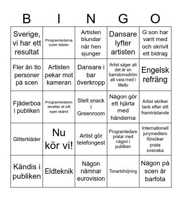 Ester Mello-Bingo Card