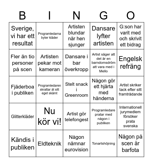 Ester Mello-Bingo Card