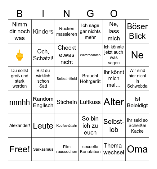 Albi Bingo Card