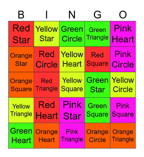 Glow Birthday Bingo Card