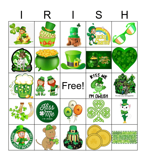 Happy St. Patricks Day Bingo Card