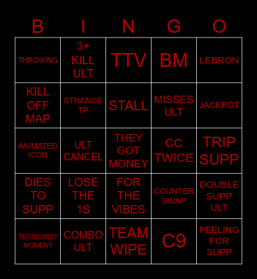 MARVEL Bingo Card