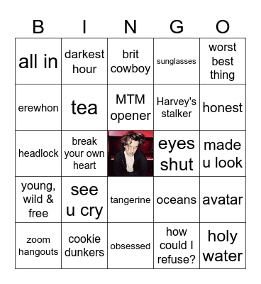 Bad People Bingo! Bingo Card