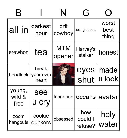 Bad People Bingo! Bingo Card
