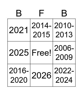 ALAN BECKER Bingo Card