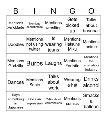 John Bingo Card