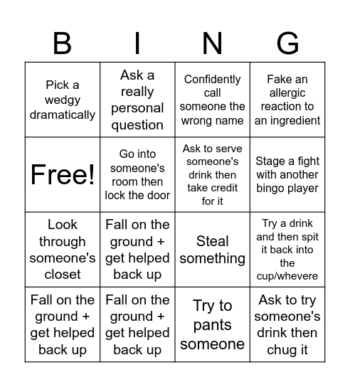 Around the World Fun! Bingo Card