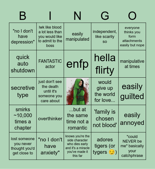 scythe rand kinnie bingo Card
