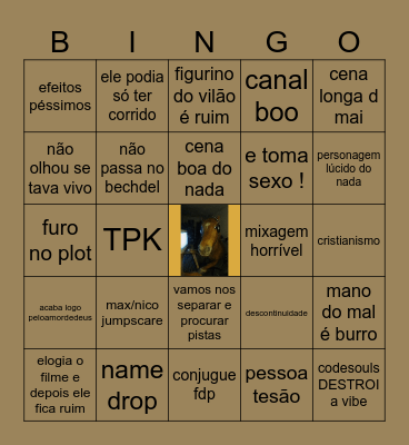 bostars Bingo Card