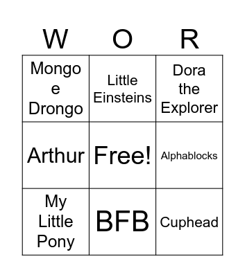 Worst Shows by imsuperdum0iq Bingo Card