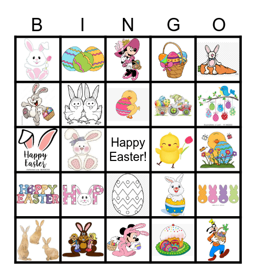 Easter Bingo Card
