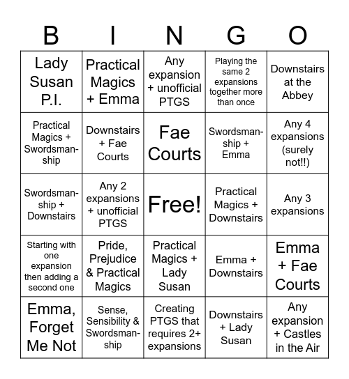 Expanded Acquaintance Bingo Card