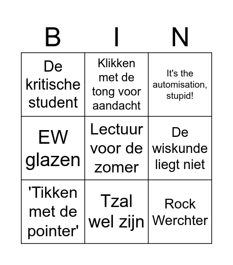 Freddy bingo Card