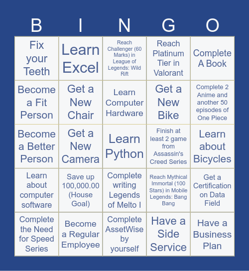 Bingo Card 2026 Bingo Card