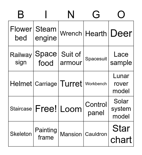 Leicester/Nottingham day Bingo Card