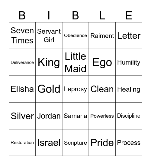 3.8.26 Bingo Card