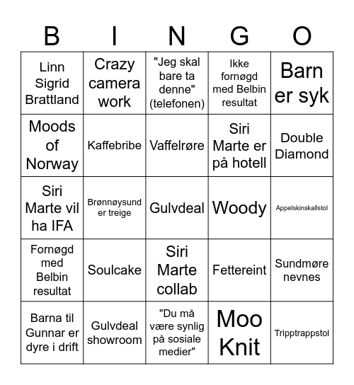 Entreprenørskapsbingo [̲̅$̲̅(̲̅ ͡° ͜ʖ ͡°̲̅)̲̅$̲̅] Bingo Card