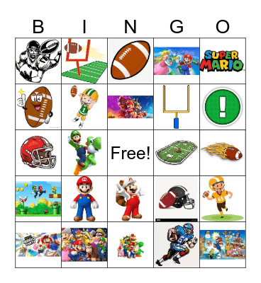 Gus's 7th Birthday BINGO Card