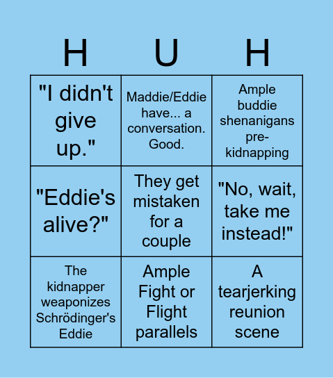 PIGS ARE FLYING TODAY BOYS Bingo Card