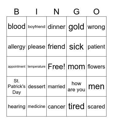 ASL Bingo! Bingo Card