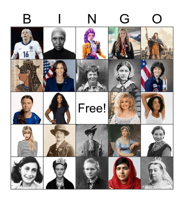 International Women's Day Bingo Card