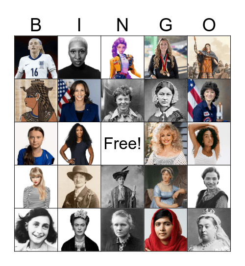 International Women's Day Bingo Card