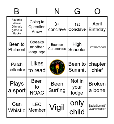 G17S 2026 Conclave Bingo Card