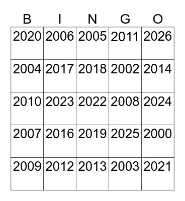 27 Korean Years of Pireh Playlist! Bingo Card