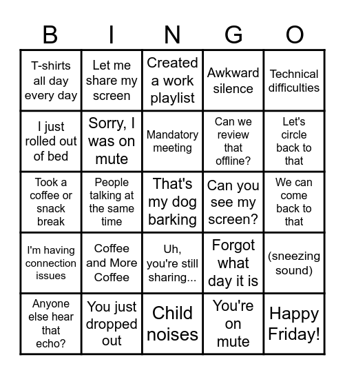 MeLi Bingo March 9th Bingo Card