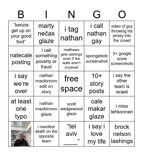 anna watching the aves Bingo Card