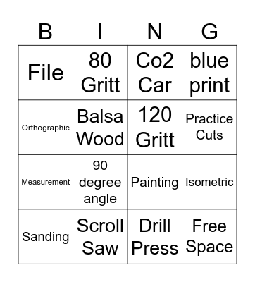 TECH ED Bingo Card