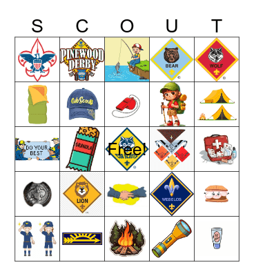 Cub Scout Bingo Card